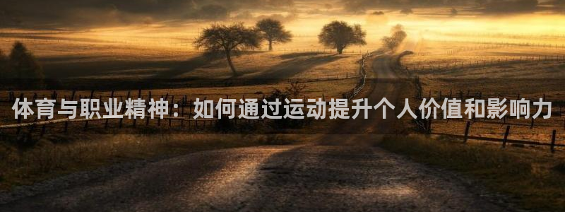 中欧体育网页版：体育与职业精神：如何通过运动提升个人价值和影响力